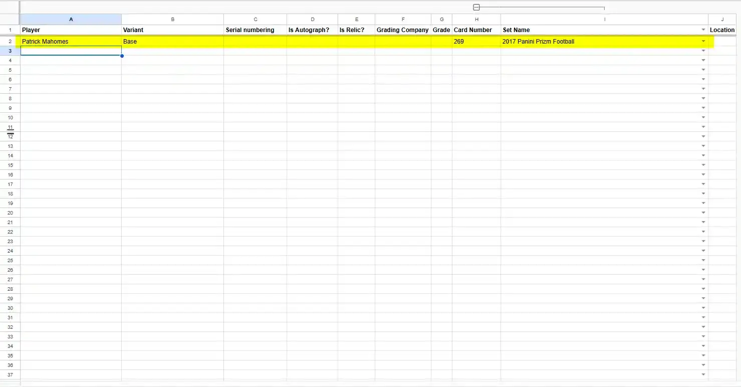 Spreadsheet 2
