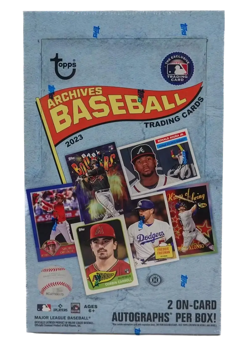 A box of 2023 Topps Archives Baseball.