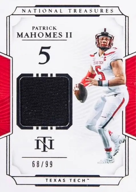 Patrick Mahomes II - Base Materials /99 - 2019 Panini National Treasures Collegiate Football #52