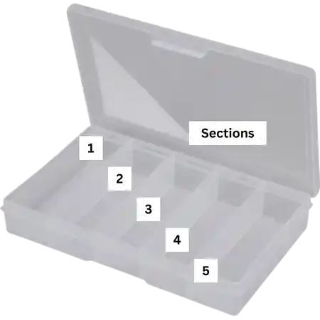 General storage container sections